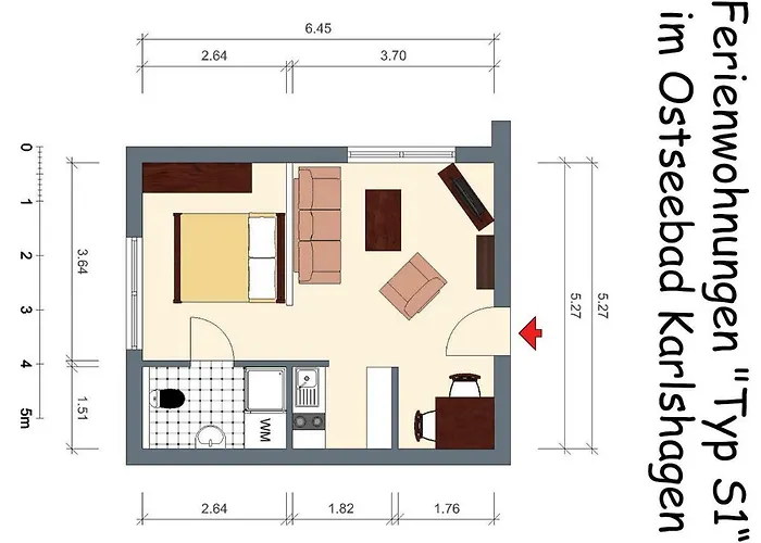 شقة - Strandstr. 24 *